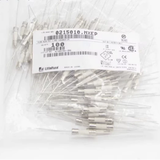 0215010.MXEP Let 5*20 медленный плавкий керамический предохранитель трубки T10AH250VP 10A An 250V с ножками