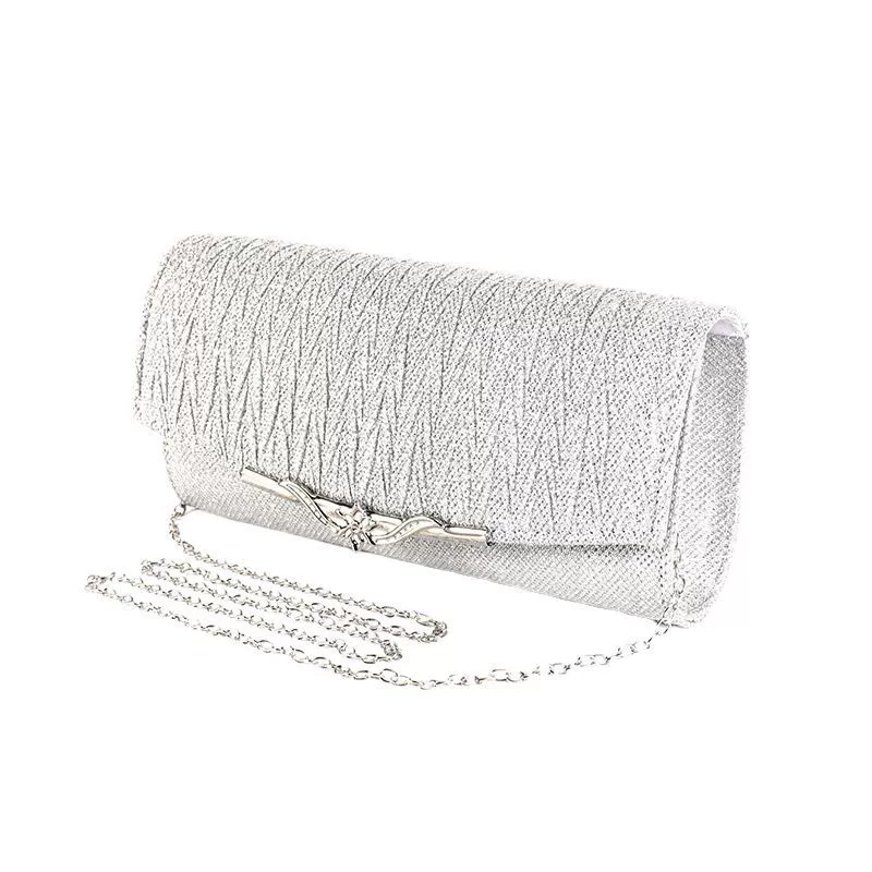 Dress on chain, chain, colored shoulder bag, food bag