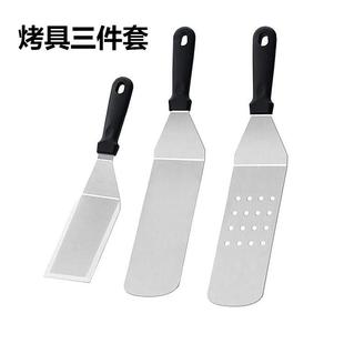 Stainless Steel Outdoor Barbecue Tool Set Household Pizza Spatula Steak Spatula Cooking Teppanyaki Spatula Kitchen Camping Style