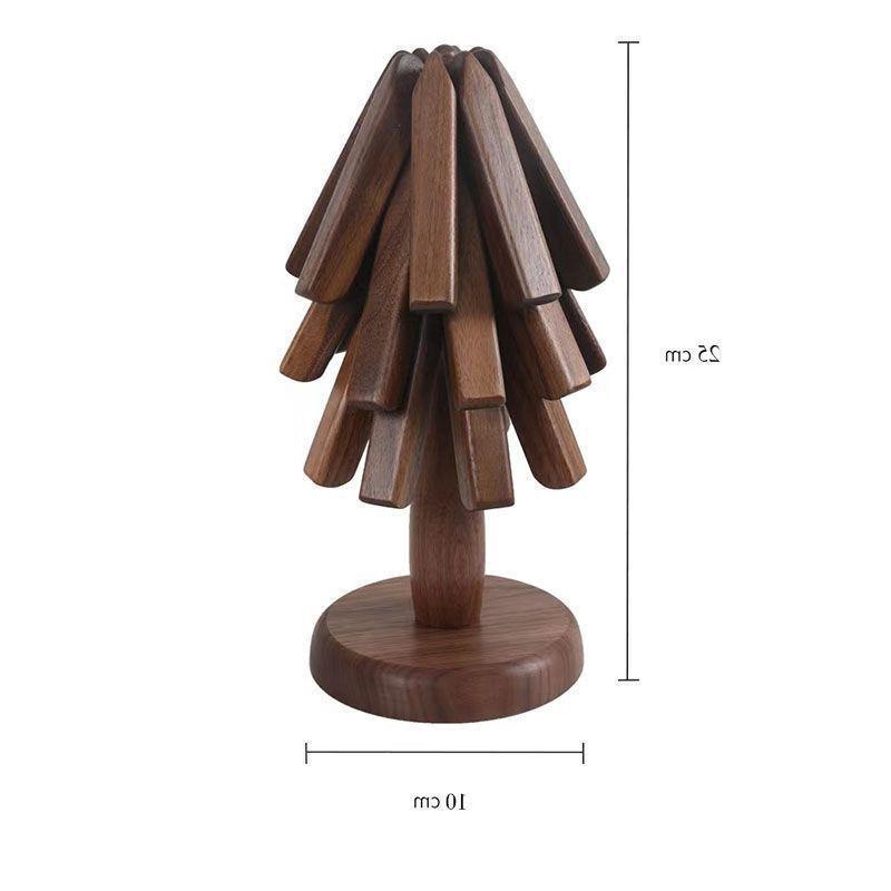 Black walnut solid wood heat thermal pad dining tabletop thermal…