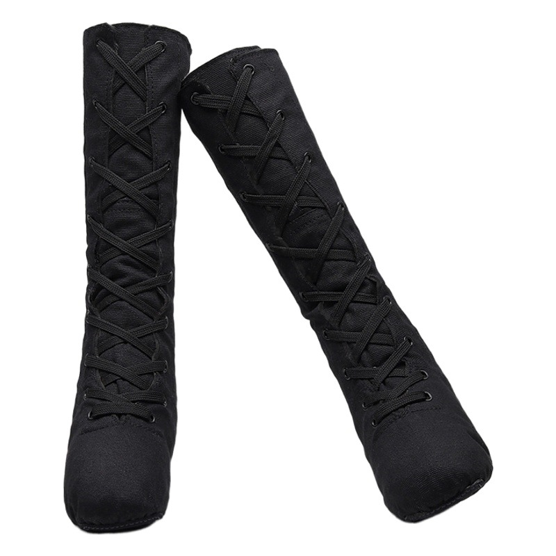 Zapatos de baile para niños de verano zapatos de baile de Jazz de lona alargados zapatos de baile altos para adultos zapatos de práctica para niñas botas de jazz