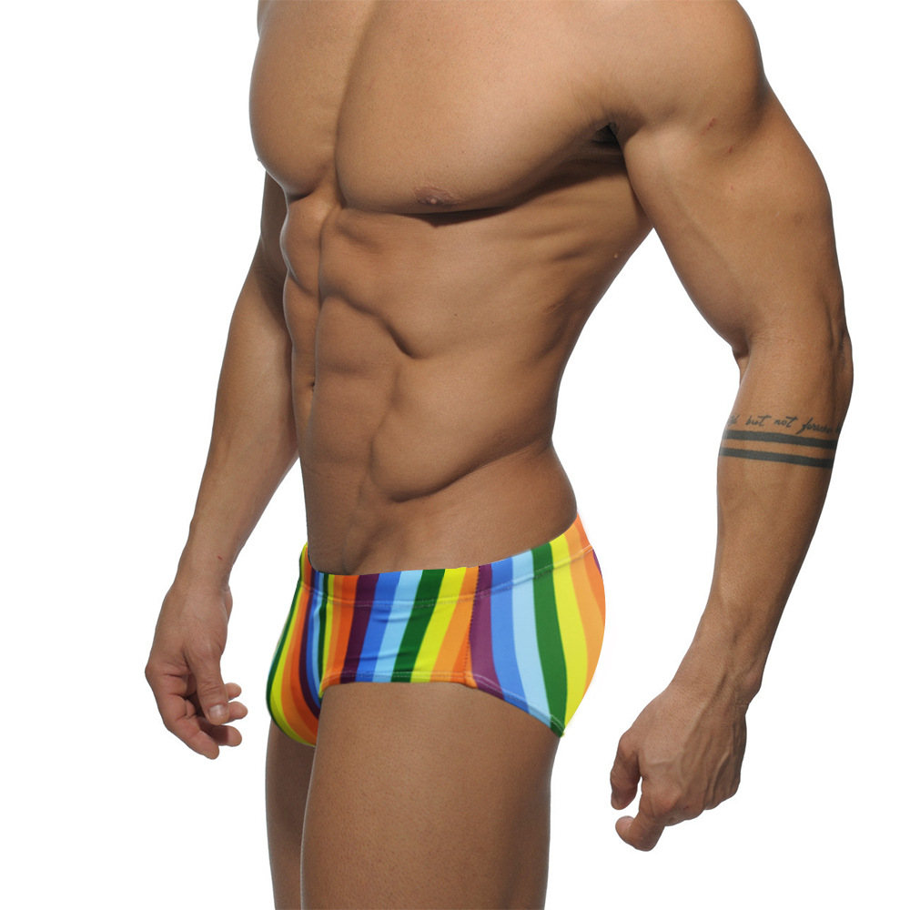Rainbow Belt Cup Swim Trunks 3