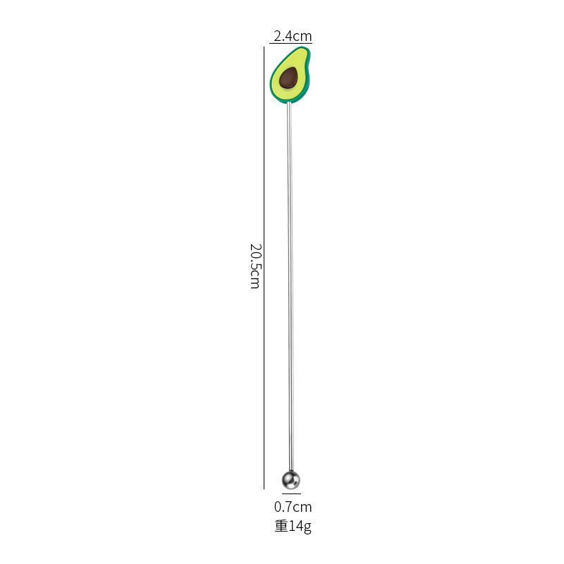 304 소재 19CM 아보카도 교반봉 [실버]