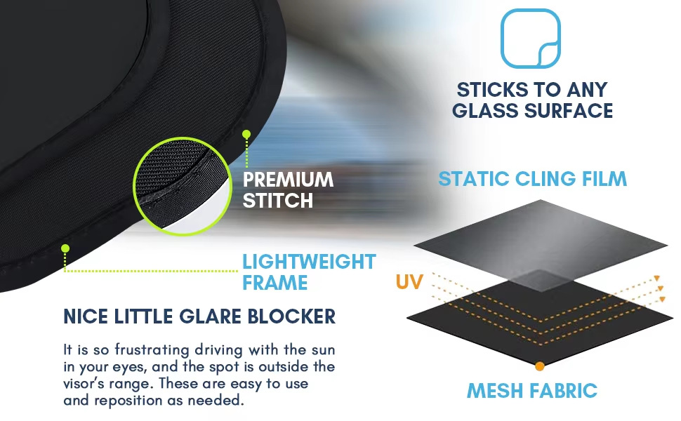 Car sunshade small mini sun shade anti-glare sunshade window sunshade electrostatic film adsorption cross-border supply
