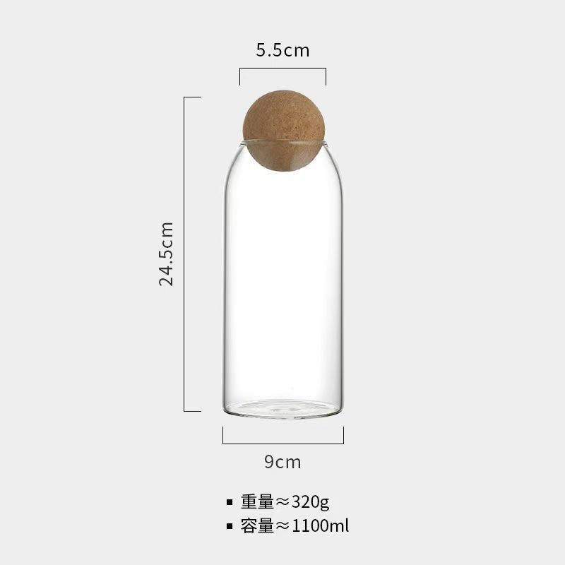 メーカーは丸いボール密封瓶、高ホウケイ酸ガラス保存瓶、コルク栓付き茶豆瓶を供給しています。|undefined