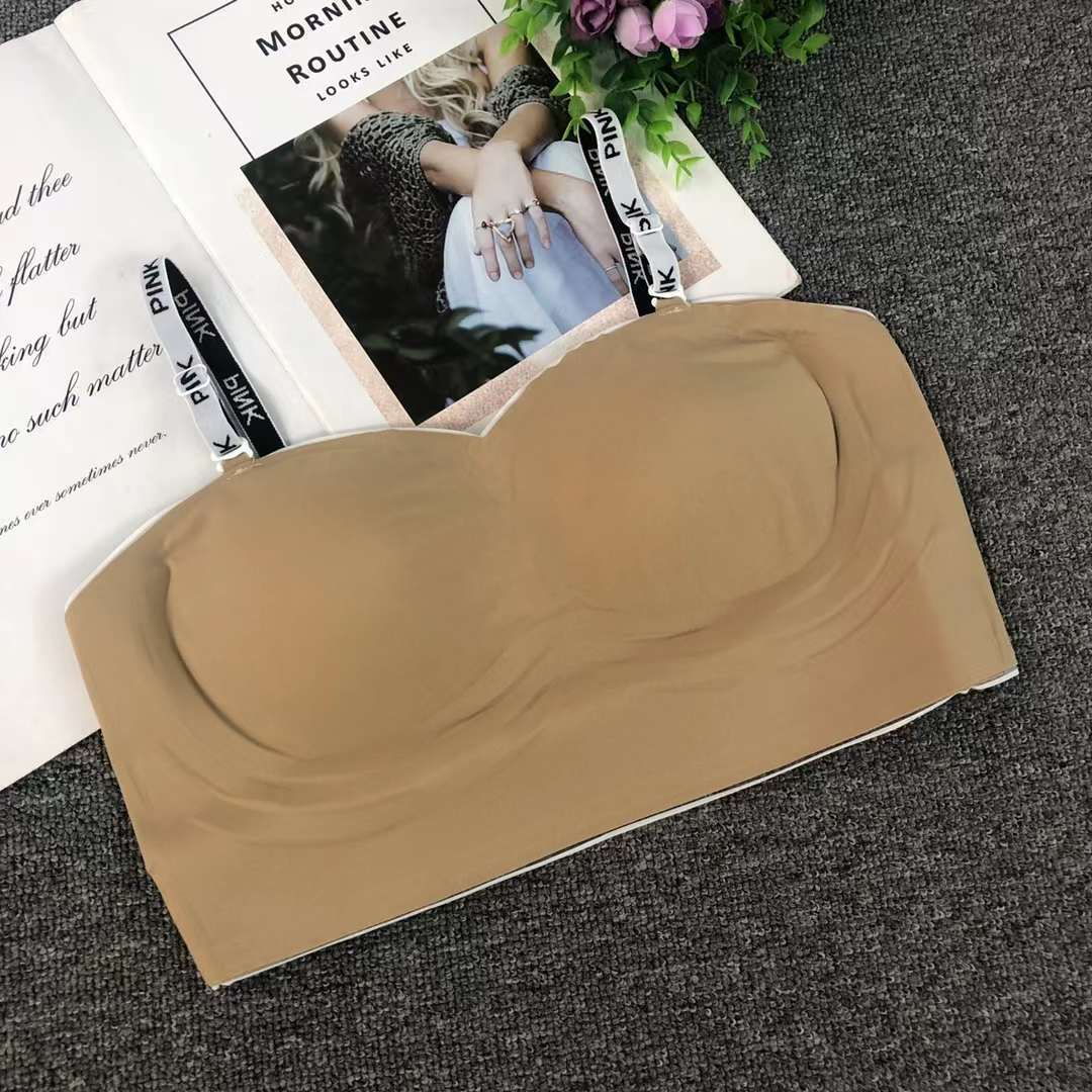 Nuevo brillante de verano sin marcas cómodas tazas ropa interior sexy desnuda sensación de bra invisible contra el pecho bra anti-caída