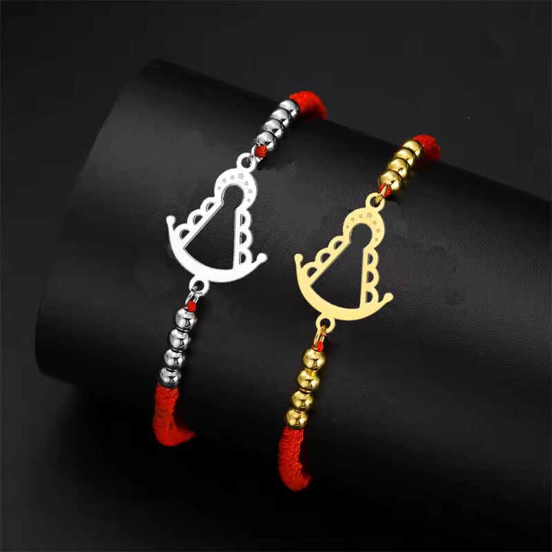 Factory Direct Sale of Cut and Etched Anchor-Shaped Pattern Double-Hole Pendant 304 Stainless Steel Adjustable Bracelet Holiday Gift Factory Direct Sale of Cut and Etched Anchor-Shaped Pattern Double-Hole Pendant 304 Stainless Steel Adjustable Bracelet Holiday Gift