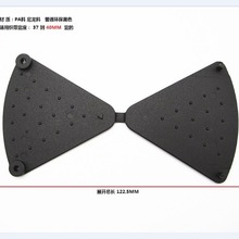 40mm塑胶交叉三角扣 塑料背带式分带扣 黑色尼龙蝴蝶扣 适用40mm