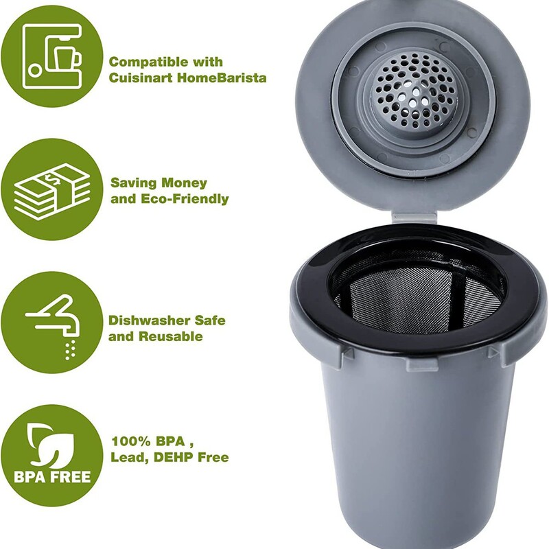 Reusable Coffee Filter Cup for Cuisinart Ss-Rfc Single Cup Coffee Maker Reusable Coffee Filter Cup for Cuisinart Ss-Rfc Single Cup Coffee Maker