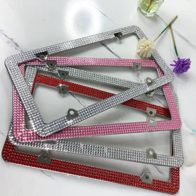 Cross-border foreign trade diamond US gauge License plate holder/license plate holder