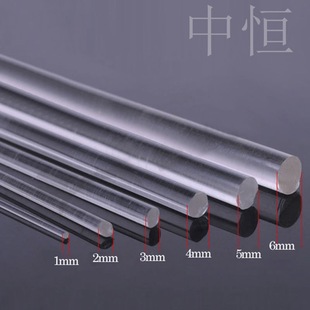 Crystal Acrylic Rod Transparent Rod Solid Rod Processing Plexiglass Rod Large Diameter Polished Round Rod Light Guide Column