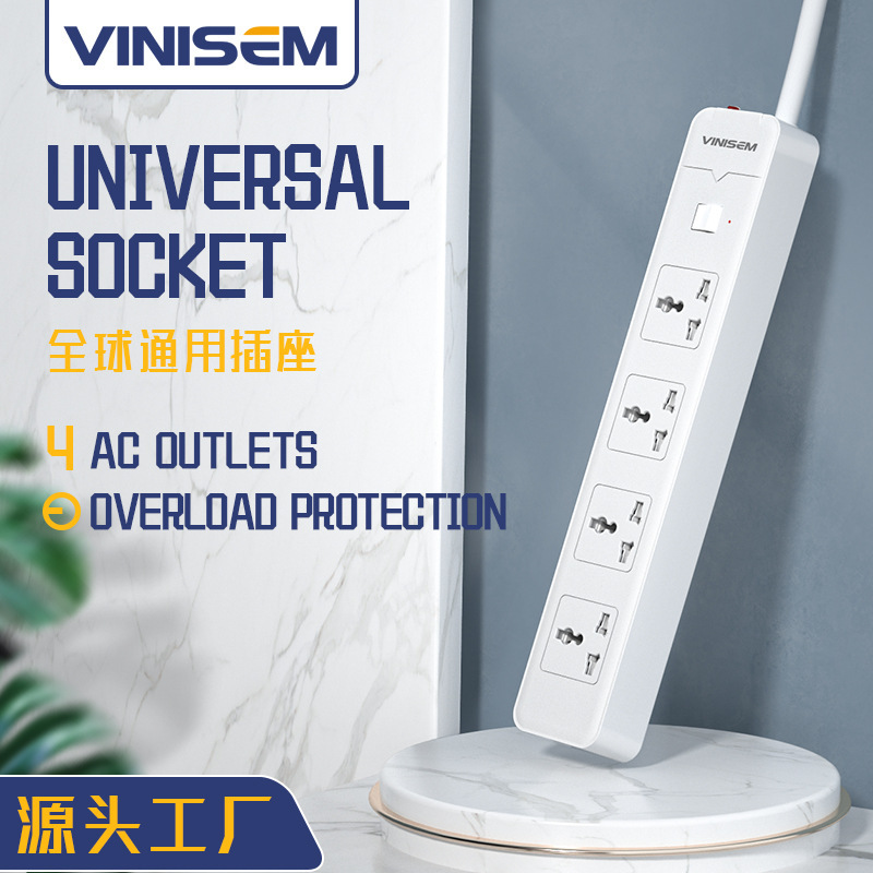 Conector doméstico multifuncional de protección contra sobrecarga para enchufe doméstico estándar europeo y estándar británico