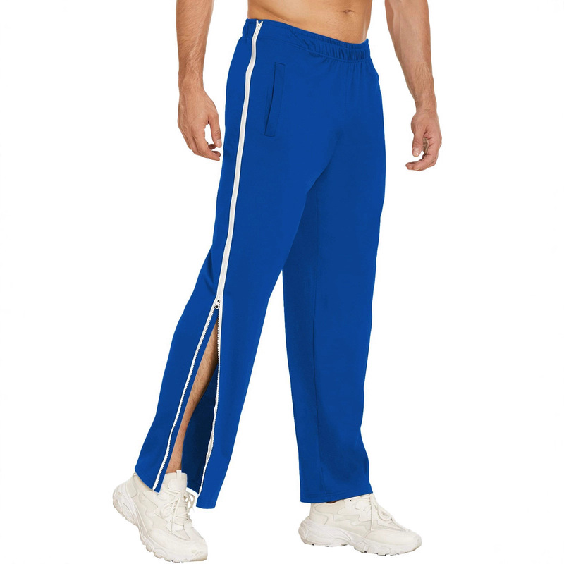 Amazon's Hottest Men's Summer Trendy Men's Sports Zipper Pants, Loose Sweatpants, Training Quick-Release Basketball Pants