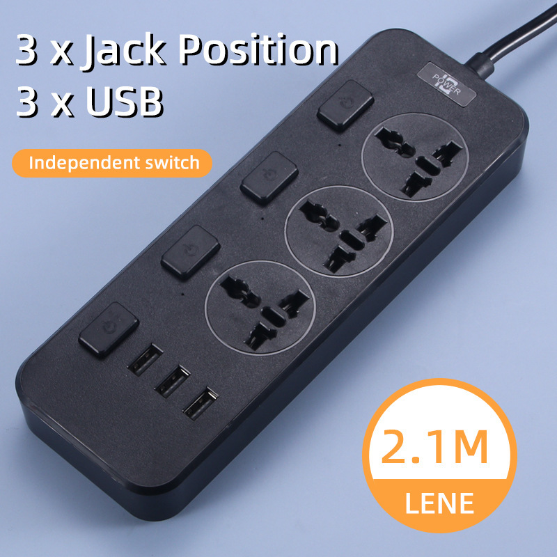 Embalaje de caja de regalo USB negro USB premium de cobre con seguro enchufe de comercio electrónico transfronterizo enchufe de fila