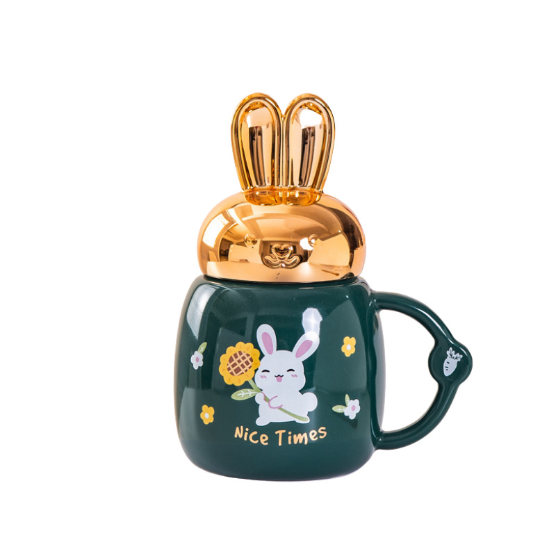 Creativo de la historieta cerámica espejo taza Banco seguro joyería actividad regalo chica agua personalidad