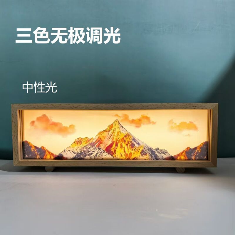 Rizhao Jinshan ライトペインティング ナイトライト デスクトップ アンティーク テーブルランプ 友人へのギフトとしてテーブルセット|undefined