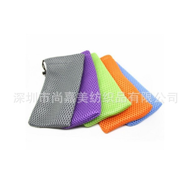 手机网布袋 三明治布袋子 束口收纳网袋  充电宝移动电源网布袋