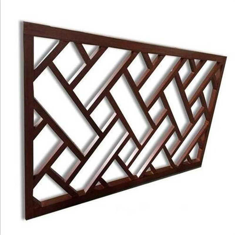 晟铝直供幕墙装饰铝合金窗格铝管焊接造型铝窗花古建筑木纹铝窗花