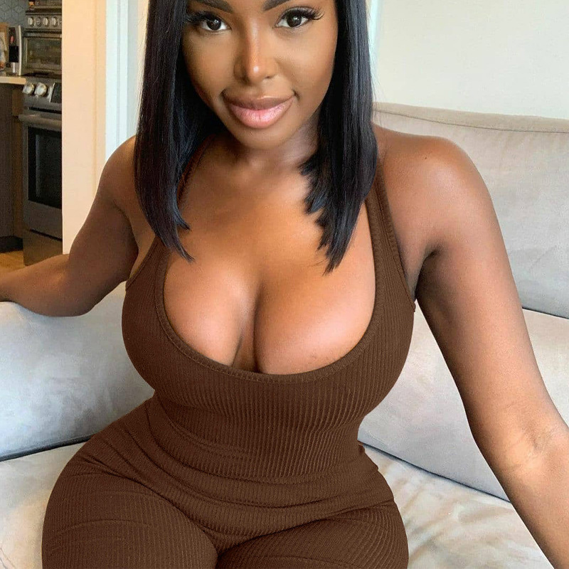 Rompers Pants Type Wholesale Women's Sports Stripe Sleeveless Bodysuits