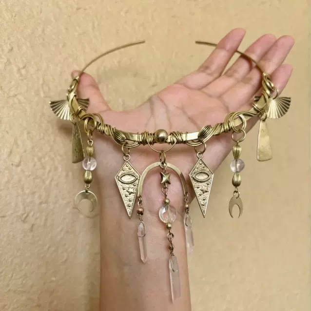 欧美跨境废土风多层流苏项圈女百搭甜酷辣妹风夏日轻奢设计感项链