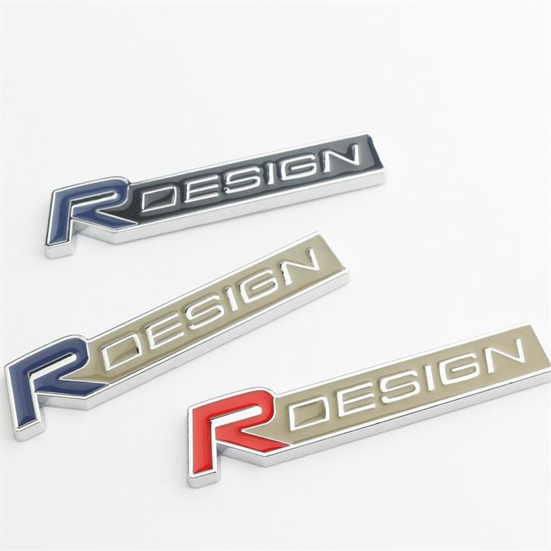 RDESIGN 3D three-dimensional metal car emblem sticker is suitable for Volvo S60L V40 V60 modified car emblems