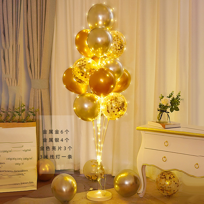 Columna de globo rojo flotante para decoración de bodas, cumpleaños y aperturas