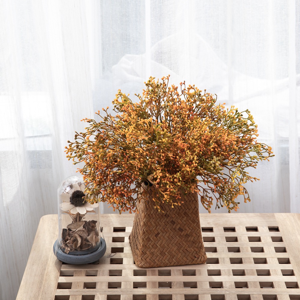 滿天星豆中把束INS風仿真花廠家家居裝飾婚慶批發假花DY1-6232