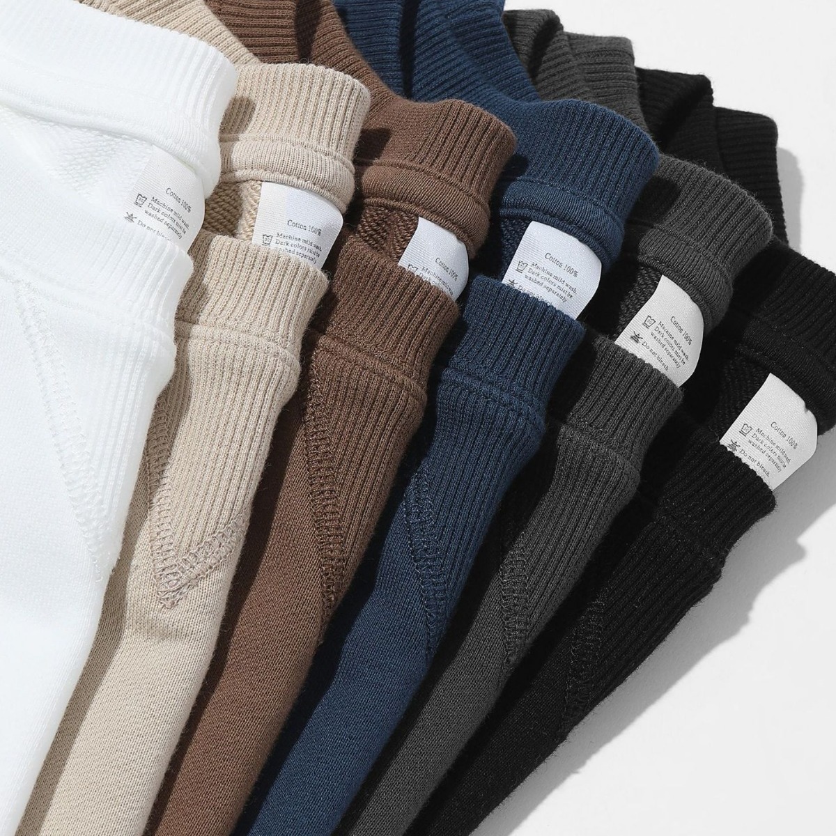 American 380g heavy Terry round neck sweater autumn and winter youth trendy combed cotton long sleeve thickened top coat