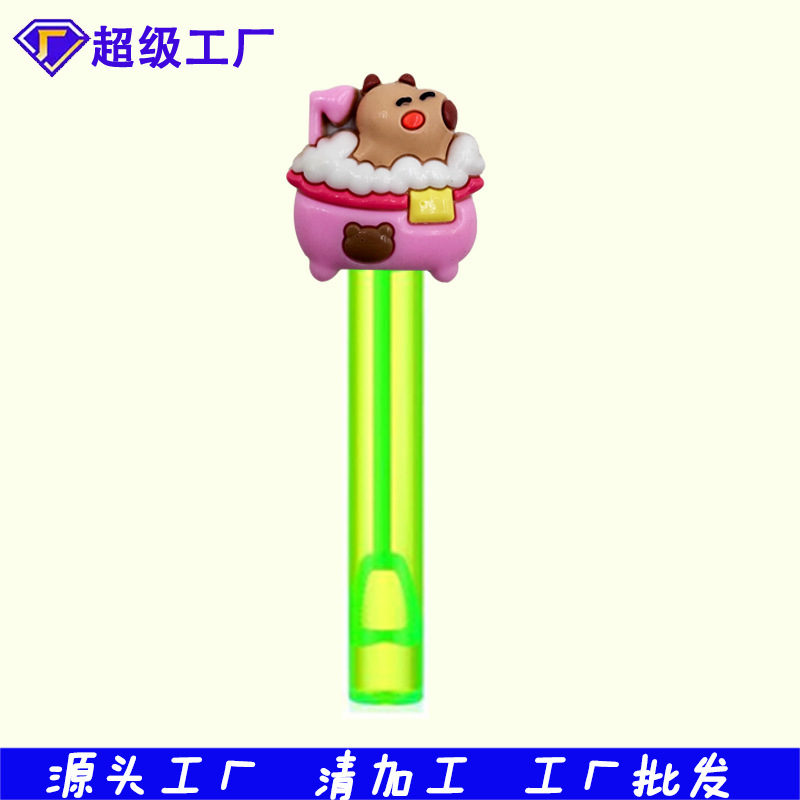 厂家批发热款卡皮巴拉泡泡水贴片配饰件迷你泡泡棒奖励玩具小礼品|undefined