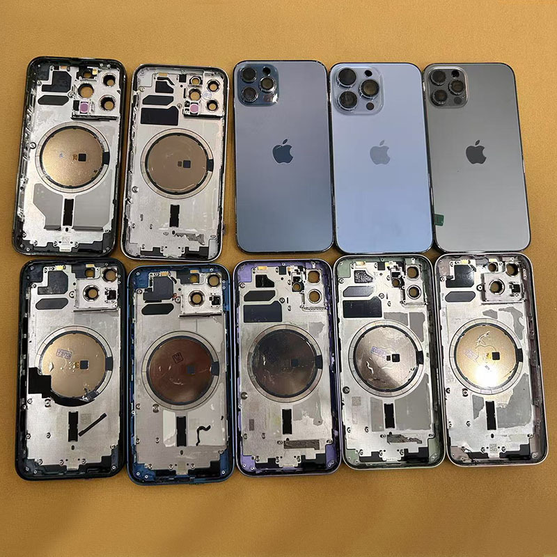 Apple iphone12promax 分解ミドルフレーム 13mini バックカバーアセンブリ 14 リアシェルフレーム純正オリジナルに適しています。|undefined