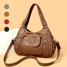 跨境欧美复古潮流时尚单肩斜跨包热卖女包包手提袋外贸女士托特包