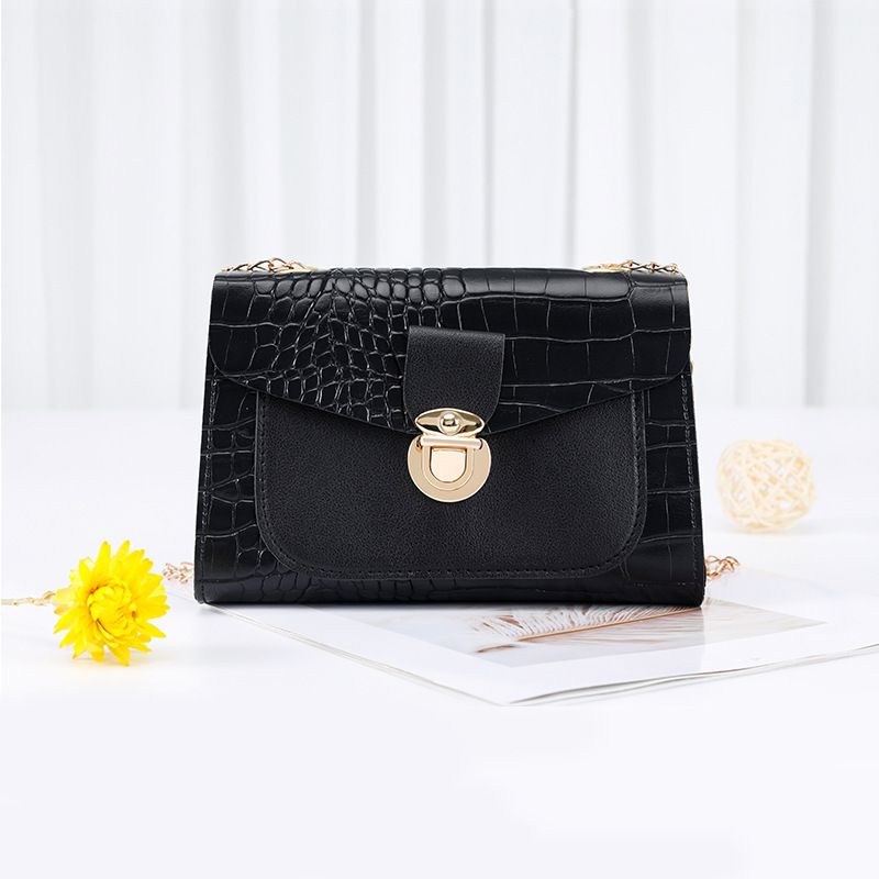 2022 nuevo bolso de mujer simple de moda bolso de hombro bolso de cadena fuente de fábrica de cabello recto image 7