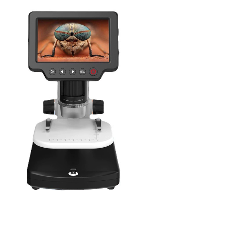 4-дюймовый дисплей электронный микроскоп 1200X HD Настольный цифровой микроскоп промышленный инспекционный микроскоп