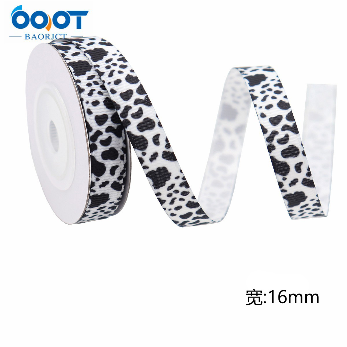 Cinta con patrón de leche cinta acanalada de transferencia de calor corona hecha a mano caja de regalo embalaje decoración de fiesta de granja cinta