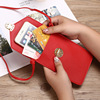 Fashionable small shoulder bag, universal wallet for elementary school students, small bag, bag strap, Korean style, touch screen