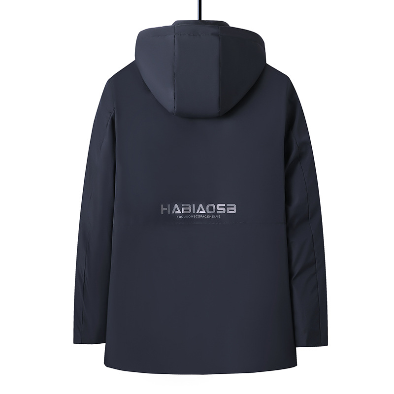 Men's Clothing thickened cotton padded jacket quilted warm jacket business casual Silk cotton coat mid length cotton coat for men to keep out the cold_voghion.com