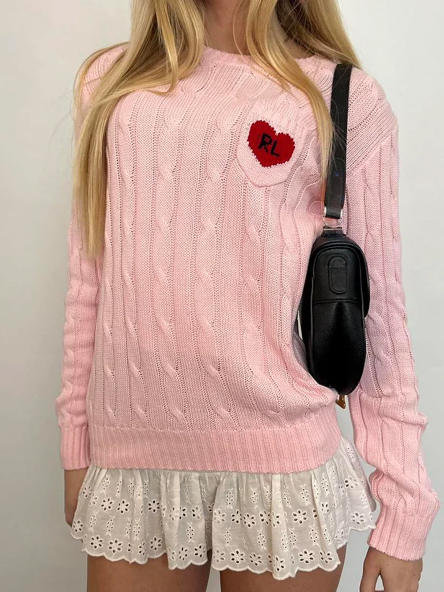 Kaikuo2025 otoño y invierno Europa y Estados Unidos bordados transfronterizos amor tejido fresco dulce suéter mujer estación independiente Amazon