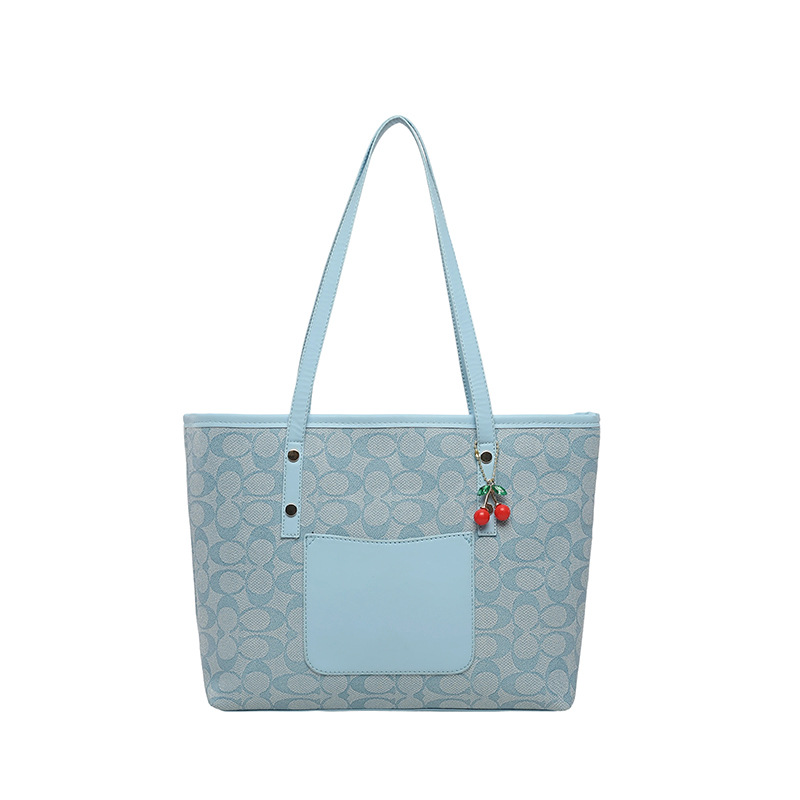 2026 nuevo bolso de mujer de gran capacidad de transporte de hombro bolso de moda versátil bolso de moda bolso de moda colgante de cereza bolso