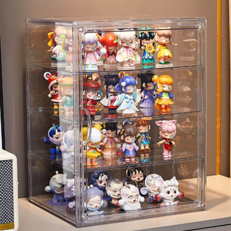 大サイズブラインドケース収納ケース全透明防塵手作り展示棚棚レゴ人形吉伊玩具収納ケース|undefined