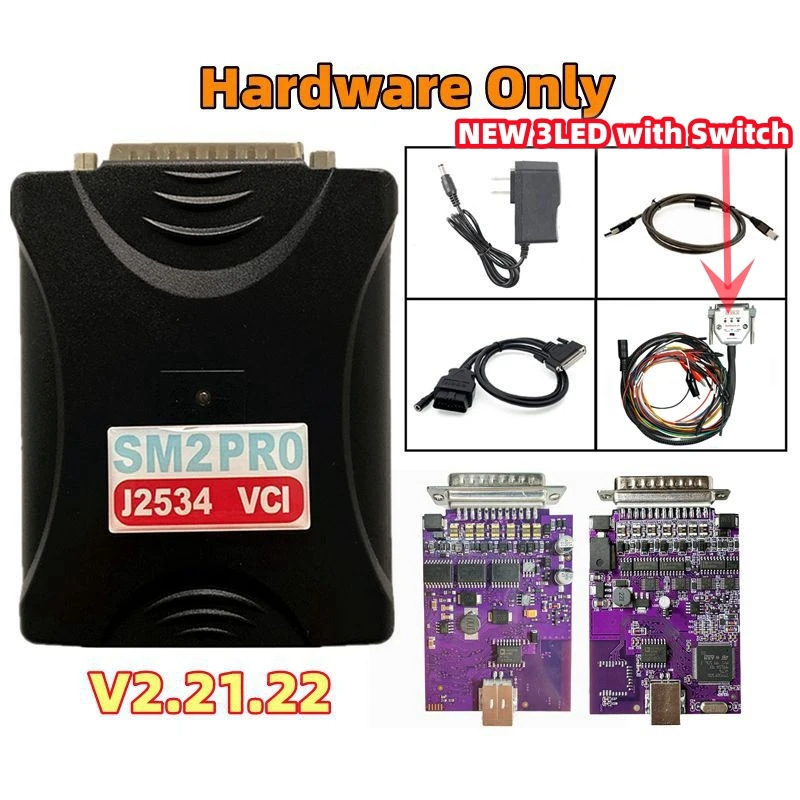 Sm2 Pro Ecu Programmer, Car Diagnostic Tool, Universal for Multiple Vehicle Models, with Software Installation Tutorial