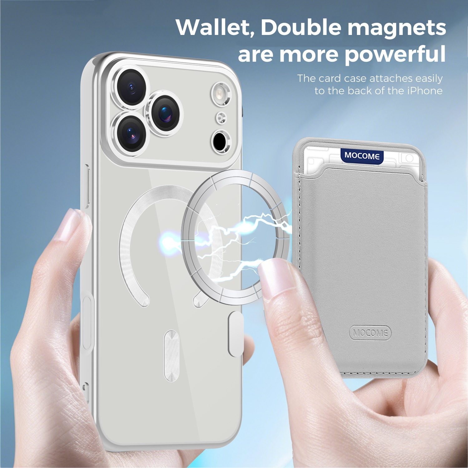 Neue magnetische Hülle im CD-Design mit Kartenhalter für iPhone 17 Pro Max, stoßfeste Hülle für alle iPhone-Serien_voghion.com