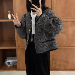 法式小香风外套女2025秋季新款小众复古百搭高级感短款上衣外套潮