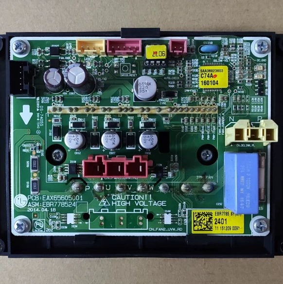 EBR778524 01 fan board LG central air conditioner EAX65605001 fan frequency conversion module