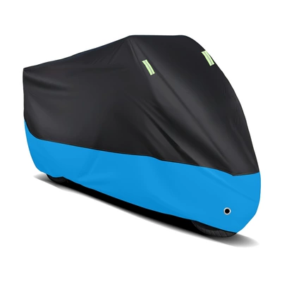 Car clothing — Sun Protection Cover, Waterproof - m-size-18090100cm-black-and-blue-stitching