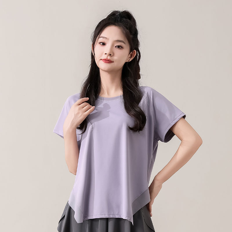 반팔 보라색