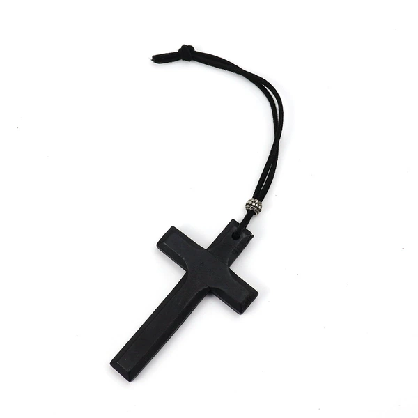 Black Wooden Cross (Pendant Model)