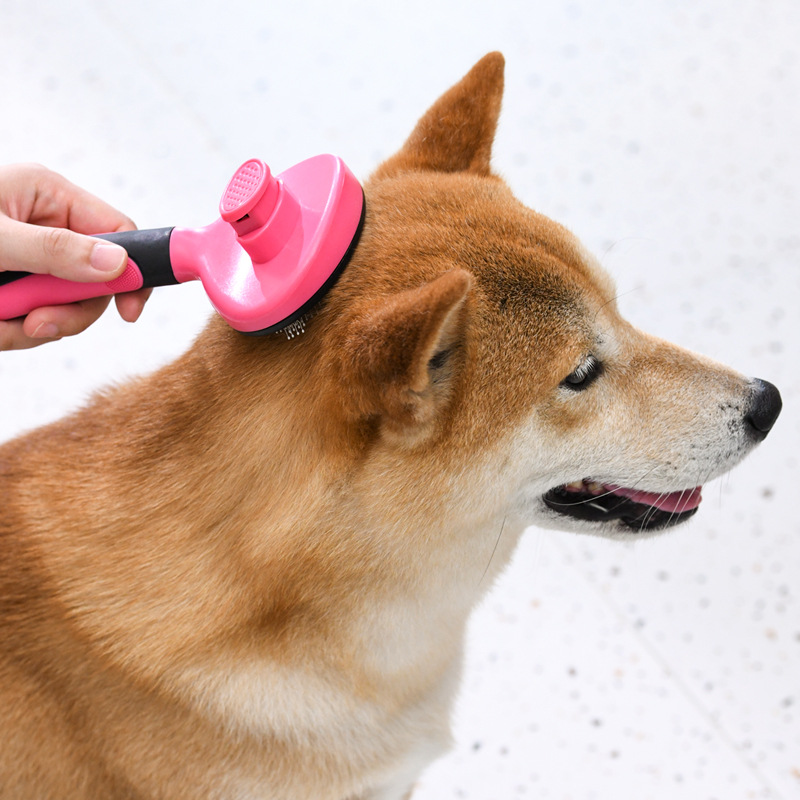 Eisenwell peine para mascotas peine de aguja para eliminar el cabello flotante artefacto de pelo de gato limpiador de pelo de perro peine de perro peine de cepillo de pelo