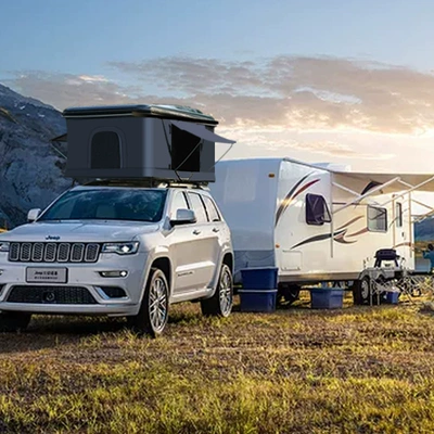 Car Tent Roof Aluminum Alloy Avtomobil dam çadırları - black-shell-dark-gray-cloth-or-black-2171338cm-78kg