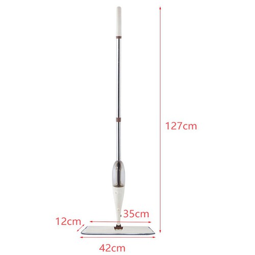 Cross-border same item spray water mop with detachable cloth head, stainless steel, wash-free lazy floor mop, one-piece dropshipping