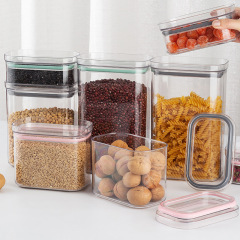 The manufacturer supplies new square plastic food sealing cans, food grade, grains and coffee storage storage cans